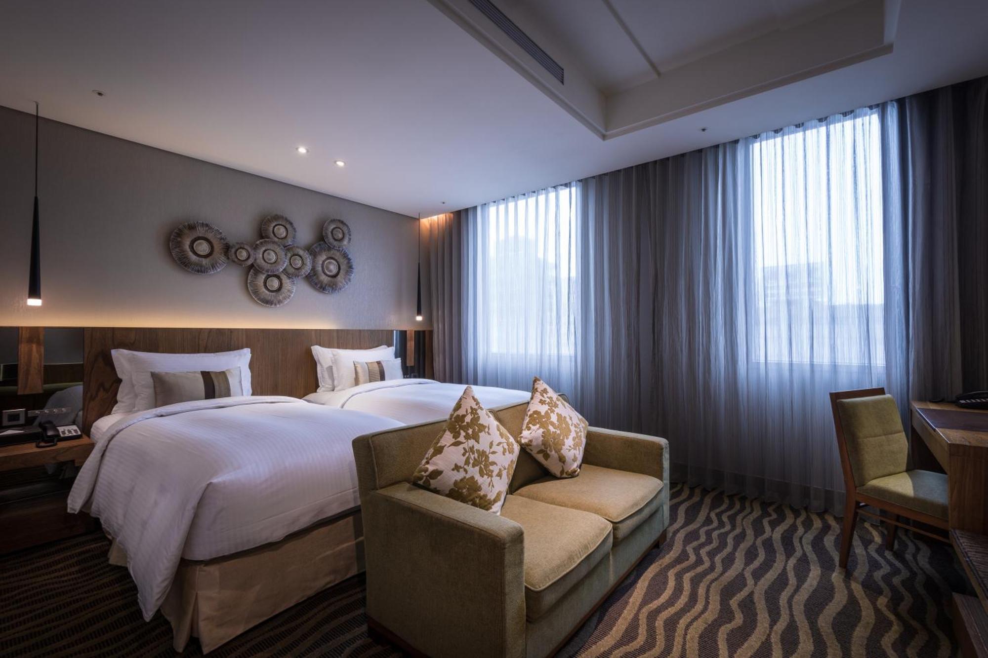 Chambre Lits Jumeaux d'Affaires avec Vue sur la Ville